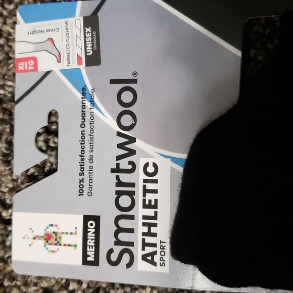 Smartwool Other - 2 Pack Smartwool Athletic Black Crew Socks Unisex Size XL